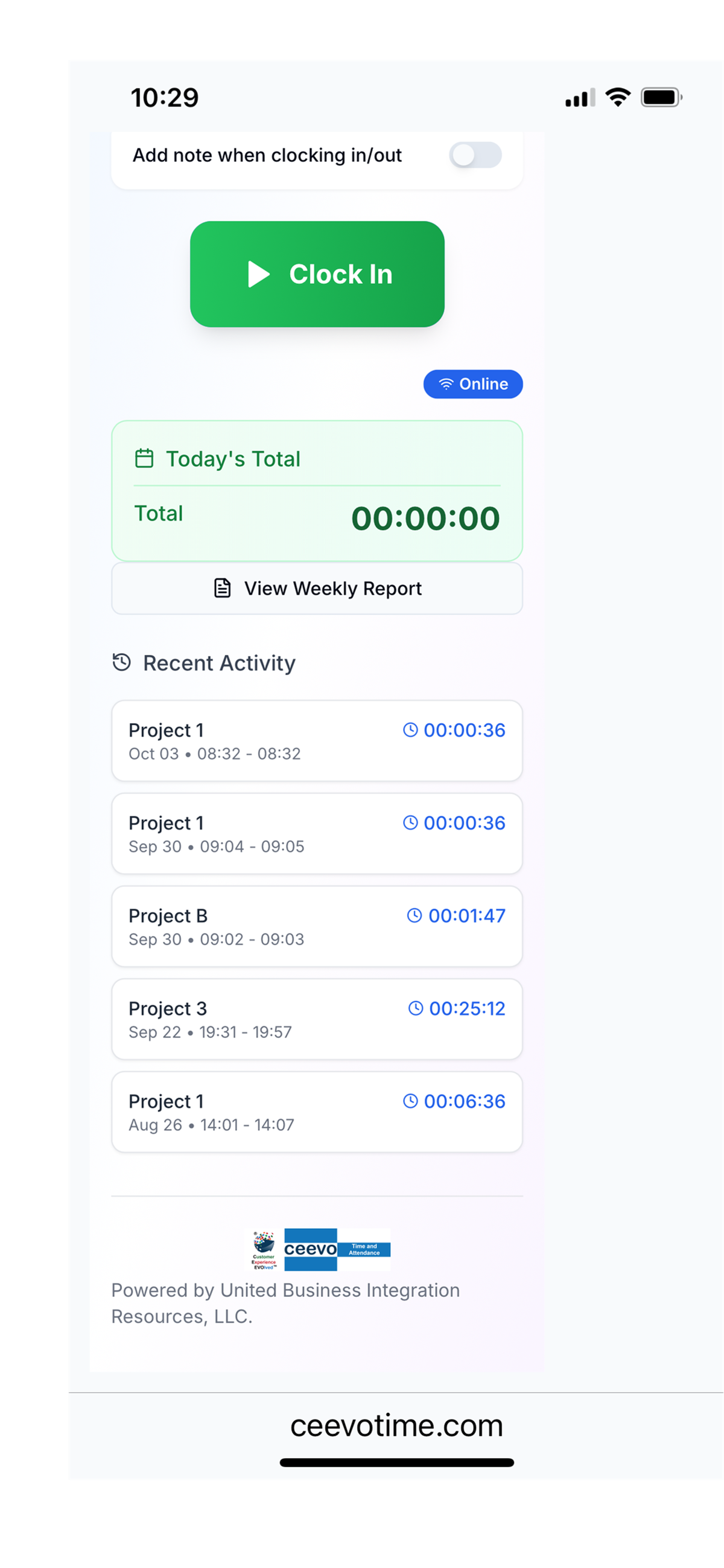 Weekly report